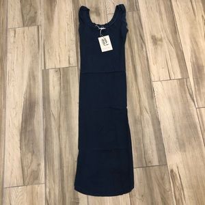 Groceries Apparel Ribbed Eucalyptus Hi-Fi Dress